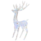 XXL Acrylic Christmas Reindeers 250 LED 3 pcs 180 cm Multicolour - Side View