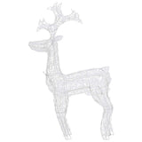 Reindeer Christmas Decorations 3 pcs 60x16x100 cm Acrylic - 45-Degree Angle