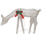 Christmas Reindeers 6 pcs Gold Warm White Mesh