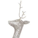 Christmas Reindeers 6 pcs Gold Warm White Mesh - Close-Up Angle