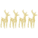 Christmas Reindeers 4 pcs Warm White 160 LEDs Acrylic