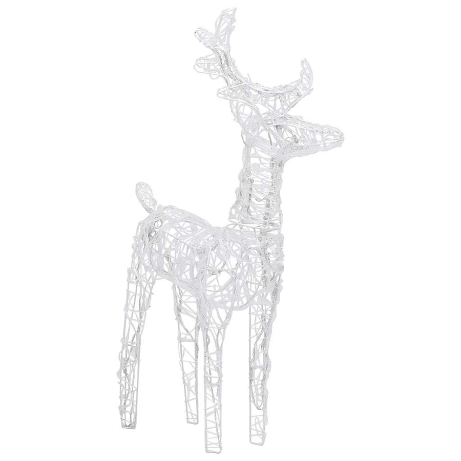 Christmas Reindeers 4 pcs Warm White 160 LEDs Acrylic