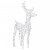 Christmas Reindeers 4 pcs Cold White 160 LEDs Acrylic - Top-Down View
