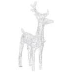 Christmas Reindeers 4 pcs Blue 160 LEDs Acrylic