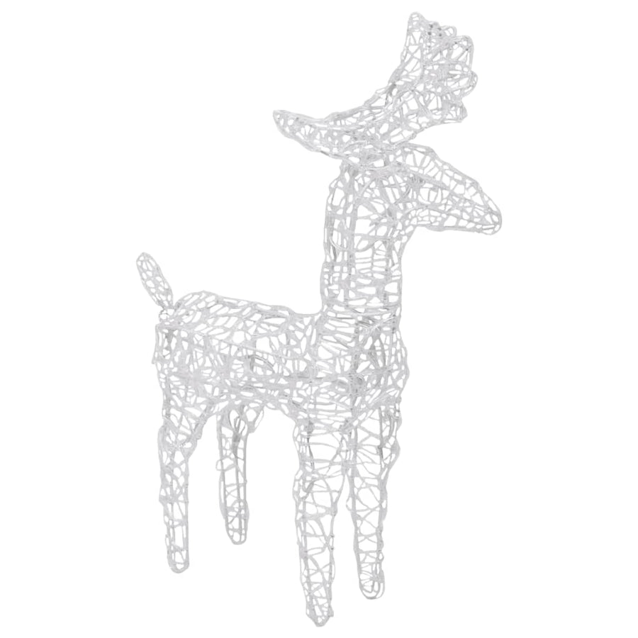 Christmas Reindeers 4 pcs Multicolour 160 LEDs Acrylic