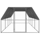Outdoor Chicken Cage 3x8x2 m Galvanised Steel