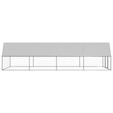 Outdoor Chicken Cage 3x8x2 m Galvanised Steel
