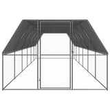 Outdoor Chicken Cage 3x12x2 m Galvanised Steel