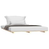Bed Frame without Mattress 150x200 cm Solid Wood Pine
