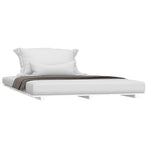 Bed Frame without Mattress White 150x200 cm Solid Wood Pine