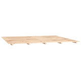 Bed Frame without Mattress 183x203 cm King Solid Wood Pine - Top-Down View