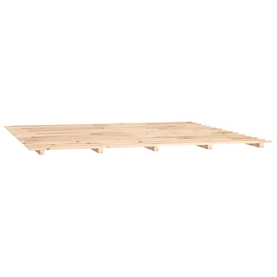 Bed Frame without Mattress 180x200 cm Solid Wood Pine
