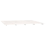 Bed Frame without Mattress White 183x203 cm King Solid Wood Pine