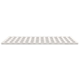 Bed Frame without Mattress White 183x203 cm King Solid Wood Pine