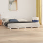 Bed Frame without Mattress White 180x200 cm Solid Wood Pine