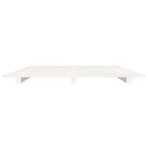 Bed Frame without Mattress White 90x190 cm Solid Wood Pine
