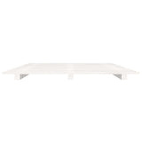 Bed Frame without Mattress White 90x190 cm Solid Wood Pine - 45-Degree Angle