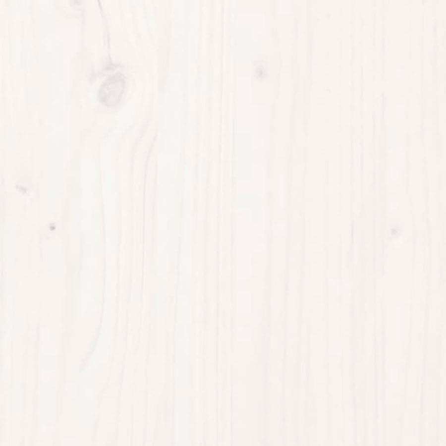 Bed Frame without Mattress White 90x190 cm Solid Wood Pine