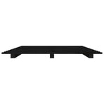 Bed Frame without Mattress Black 90x190 cm Solid Wood Pine