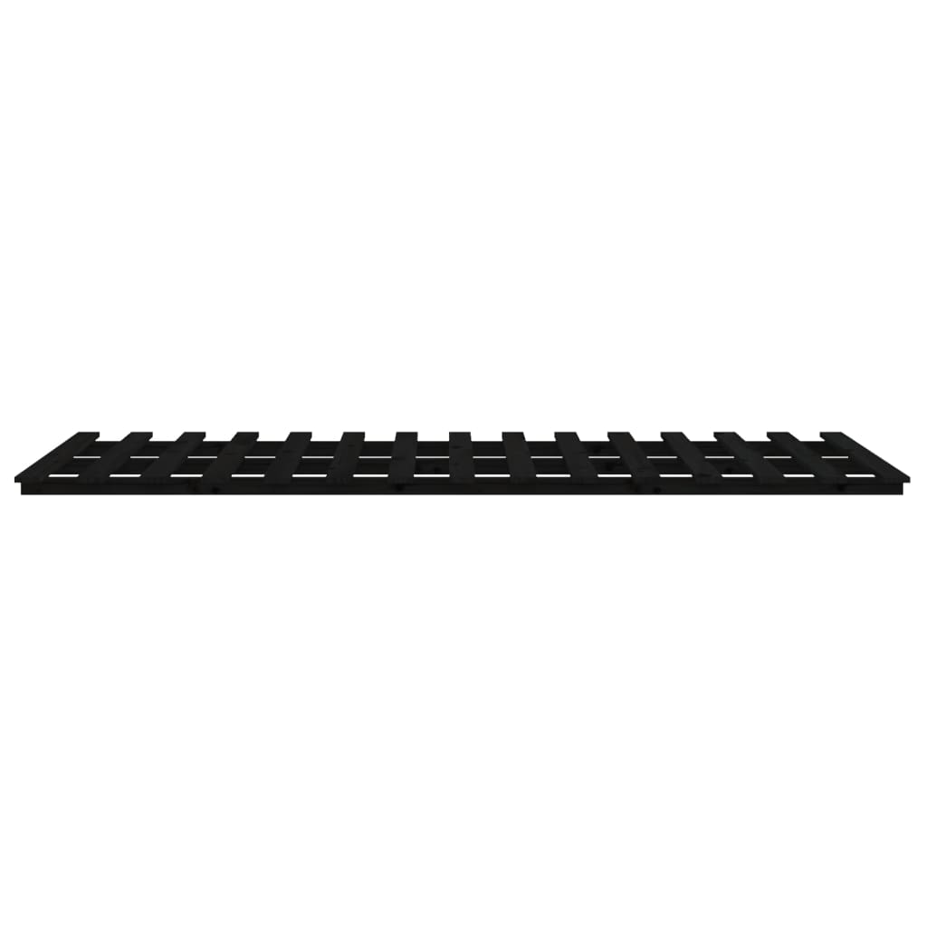 Bed Frame without Mattress Black 90x190 cm Solid Wood Pine