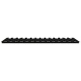 Bed Frame without Mattress Black 90x190 cm Solid Wood Pine - Rear View