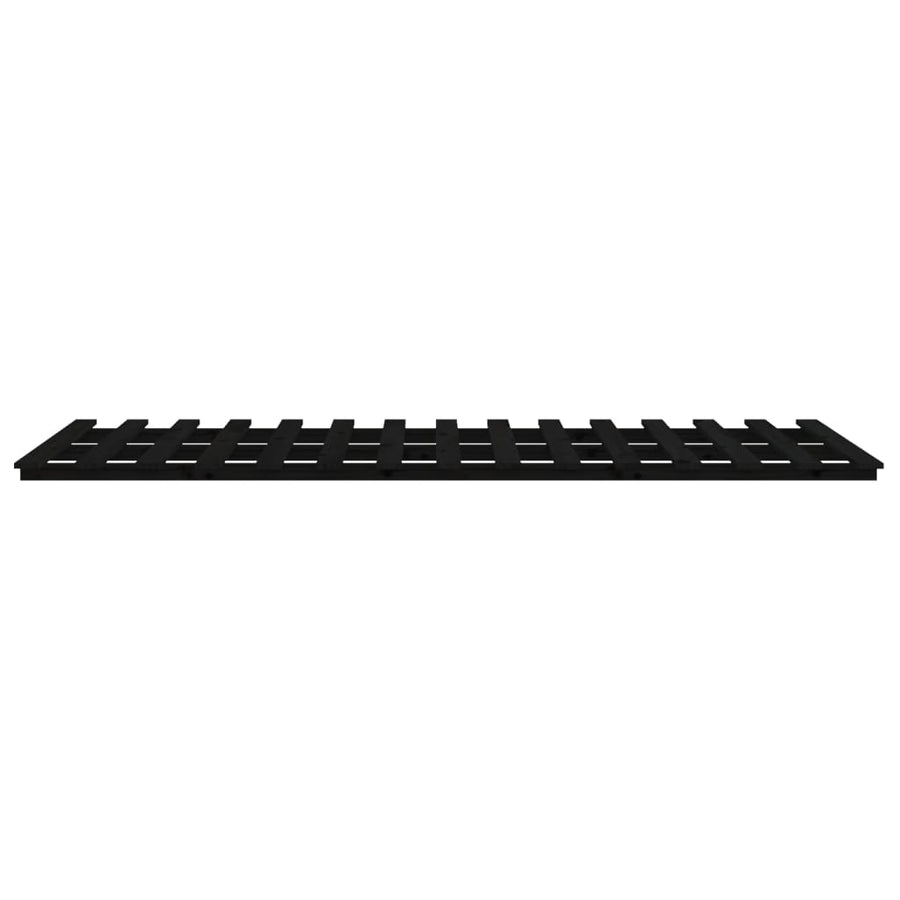 Bed Frame without Mattress Black 90x190 cm Solid Wood Pine