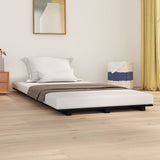 Bed Frame without Mattress Black 90x190 cm Solid Wood Pine