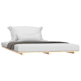 Bed Frame without Mattress 135x190 cm Solid Wood Pine