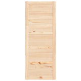 Barn Door 80x1.8x204.5 cm Solid Wood Pine - Top-Down View