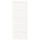 Barn Door White 80x1.8x204.5 cm Solid Wood Pine - Top-Down View