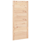 Barn Door 90x1.8x204.5 cm Solid Wood Pine - Front View