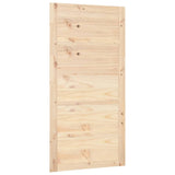 Barn Door 100x1.8x204.5 cm Solid Wood Pine - Front View
