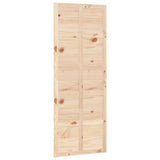 Barn Door 80x1.8x214 cm Solid Wood Pine - Front View