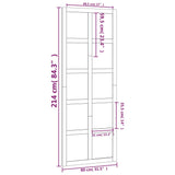 Barn Door 80x1.8x214 cm Solid Wood Pine - Close-Up Angle