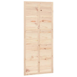 Barn Door 90x1.8x214 cm Solid Wood Pine - Front View
