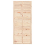Barn Door 90x1.8x214 cm Solid Wood Pine - Top-Down View