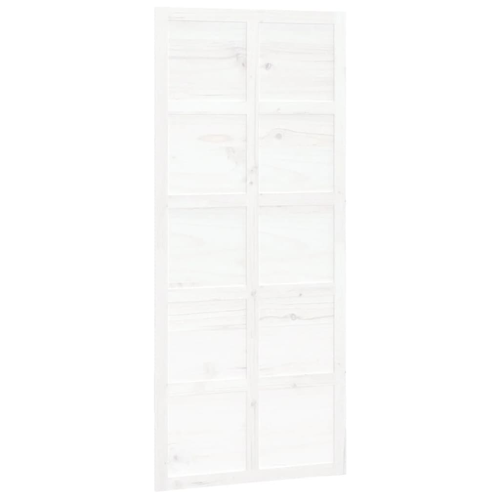 Barn Door White 90x1.8x214 cm Solid Wood Pine