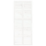 Barn Door White 90x1.8x214 cm Solid Wood Pine - Top-Down View