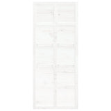 Barn Door White 90x1.8x214 cm Solid Wood Pine - 45-Degree Angle