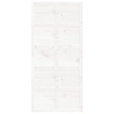 Barn Door White 100x1.8x214 cm Solid Wood Pine - 45-Degree Angle