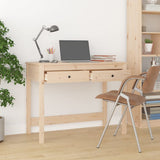 Desk with Drawers 100x50x78 cm Solid Wood Pine - Side View