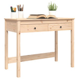 Desk with Drawers 100x50x78 cm Solid Wood Pine - Top-Down View