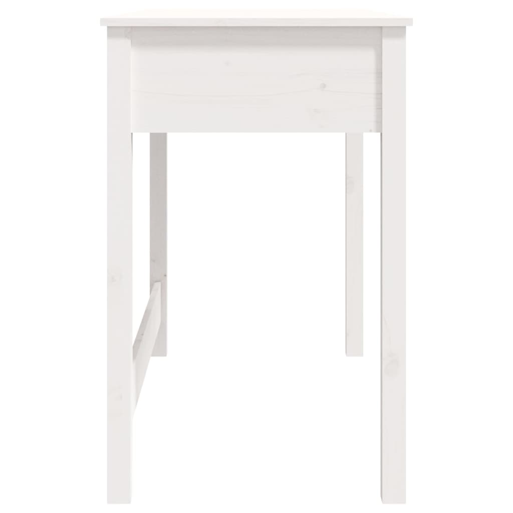 Desk with Drawers White 100x50x78 cm Solid Wood Pine
