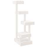 Cat Tree White 45,5x49x103 cm Solid Wood Pine