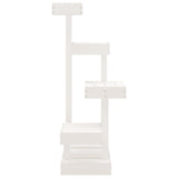 Cat Tree White 45,5x49x103 cm Solid Wood Pine