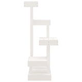 Cat Tree White 45.5x49x103 cm Solid Wood Pine - Top-Down View