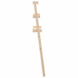Toilet Rack 63.5x32x179 cm Solid Wood Pine - Rear View
