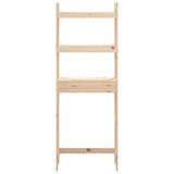 Toilet Rack 63x26x171 cm Solid Wood Pine - Rear View