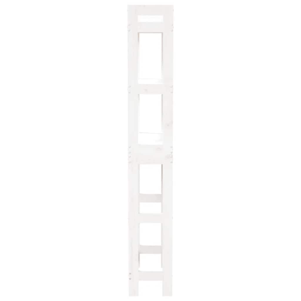 Toilet Rack White 63x26x171 cm Solid Wood Pine
