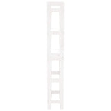Toilet Rack White 63x26x171 cm Solid Wood Pine